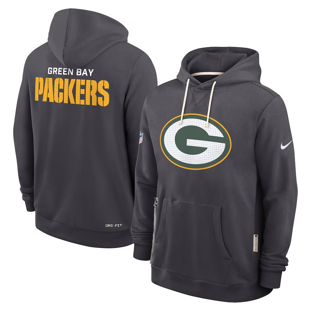 Men 2026 NFL Green Bay Packers hoodie black 01->los angeles chargers->NFL Jersey